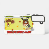 SlipperyJoe Erntedank lustige Blätter Pilgrim ru Samsung Galaxy Hülle (Rückseite (Horizontal))