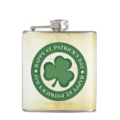 SlipperyJoe feiert Saint Patrick's Day Iris Flachmann (Vorderseite)