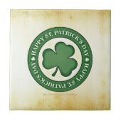 SlipperyJoe feiert Saint Patrick's Day Iris Fliese (Vorderseite)