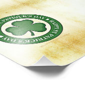 SlipperyJoe feiert Saint Patrick's Day Iris Fotodruck (Ecke)
