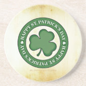 SlipperyJoe feiert Saint Patrick's Day Iris Getränkeuntersetzer (Vorne)