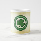 SlipperyJoe feiert Saint Patrick's Day Iris Jumbo-Tasse (Vorderseite)