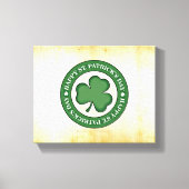 SlipperyJoe feiert Saint Patrick's Day Iris Leinwanddruck (Vorderseite)