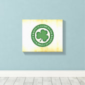 SlipperyJoe feiert Saint Patrick's Day Iris Leinwanddruck (Insitu (Holzboden))