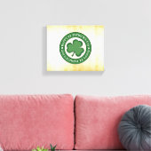 SlipperyJoe feiert Saint Patrick's Day Iris Leinwanddruck (Insitu (Wohnzimmer))