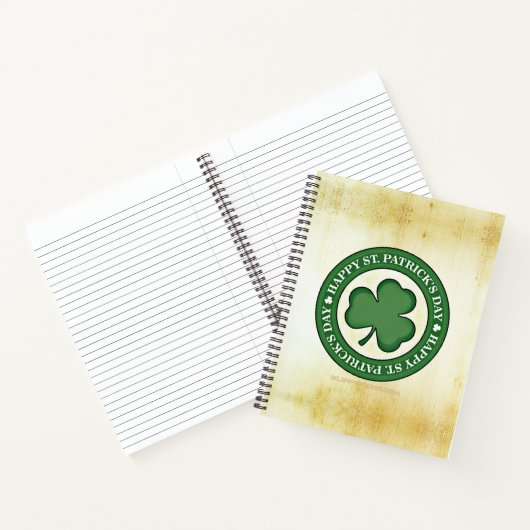 SlipperyJoe feiert Saint Patrick's Day Iris Notizblock (Innenseite)