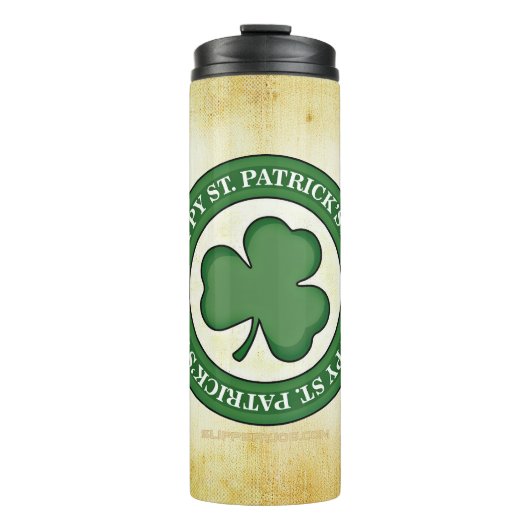 SlipperyJoe feiert Saint Patrick's Day Iris Thermosbecher (Vorderseite)