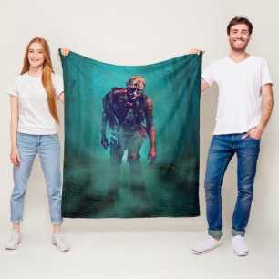 SlipperyJoe furchteinflößende Zombie-Figur isolier Fleecedecke