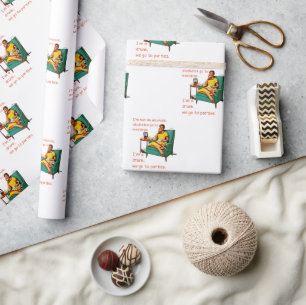 SlipperyJoe Geselligkeit Trinkparty Vintage Frau Geschenkpapier