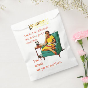 SlipperyJoe Geselligkeit Trinkparty Vintage Frau Geschenktütchen