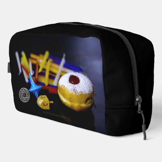 SlipperyJoe Hanukkah symbolic still life holiday e Waschbeutel (Rechte Ecke)