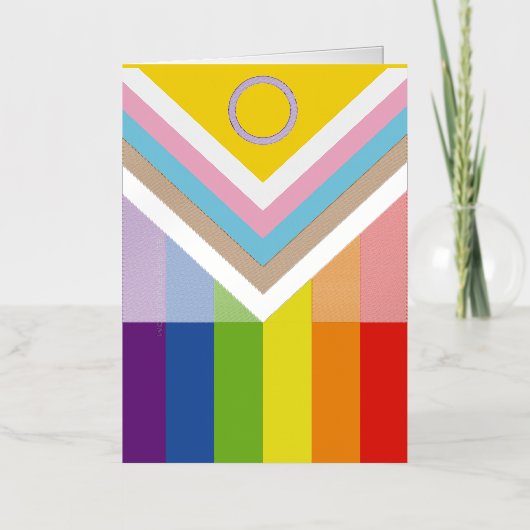SlipperyJoe Intersex Progress Flag Regenbogen (Vorderseite)