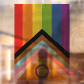 SlipperyJoe Intersex Progress Flag Regenbogen Fensteraufkleber (Blatt 2)