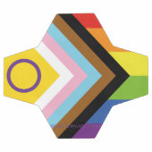 SlipperyJoe Intersex Progress Flag Regenbogen Fußball (Flach)