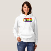 SlipperyJoe Intersex Progress Flag Regenbogen Hoodie (Vorne ganz)