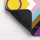 SlipperyJoe Intersex Progress Flag Regenbogen Mousepad (Ecke)