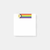 SlipperyJoe Intersex Progress Flag Regenbogen Post-it Klebezettel (Vorderseite)
