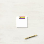 SlipperyJoe Intersex Progress Flag Regenbogen Post-it Klebezettel (Auf Schreibtisch)