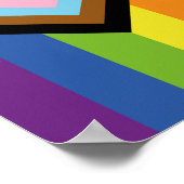 SlipperyJoe Intersex Progress Flag Regenbogen Poster (Ecke)