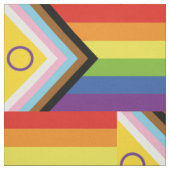 SlipperyJoe Intersex Progress Flag Regenbogen Stoff (Muster)