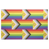 SlipperyJoe Intersex Progress Flag Regenbogen Stoff (Fat Quarter (45,7 x 55,9 cm))