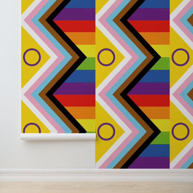 SlipperyJoe Intersex Progress Flag Regenbogen Tapete (Anwendung)
