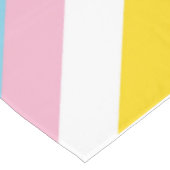 SlipperyJoe Intersex Progress Flag Regenbogen Tischdecke (Schrägansicht)