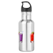 SlipperyJoe jubelt Alkoholcocktails LGBTQIA Gay Edelstahlflasche (Rückseite)