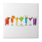 SlipperyJoe jubelt Alkoholcocktails LGBTQIA Gay Fliese (Vorderseite)