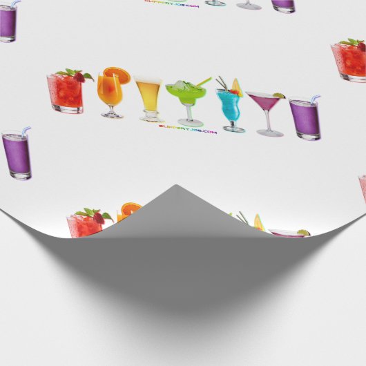 SlipperyJoe jubelt Alkoholcocktails LGBTQIA Gay Geschenkpapier (Ecke)