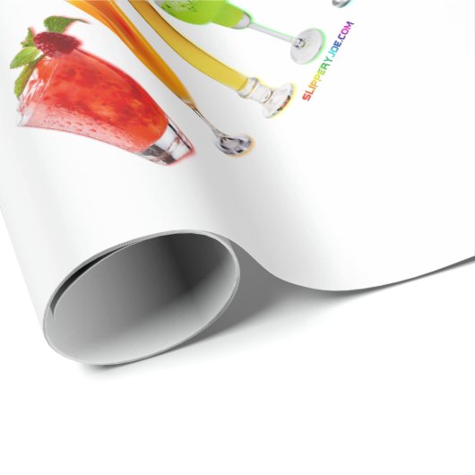 SlipperyJoe jubelt Alkoholcocktails LGBTQIA Gay Geschenkpapier (Rolleneckpunkt)