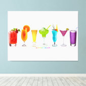 SlipperyJoe jubelt Alkoholcocktails LGBTQIA Gay Leinwanddruck (Insitu (Holzboden))