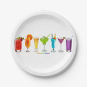 SlipperyJoe jubelt Alkoholcocktails LGBTQIA Gay Pappteller (Vorderseite)