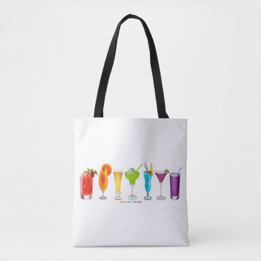 SlipperyJoe jubelt Alkoholcocktails LGBTQIA Gay Tasche (Vorderseite)