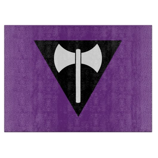 SlipperyJoe Lesbian Stolz Fahne kraftvoll Gay Femi Schneidebrett (Vorderseite)