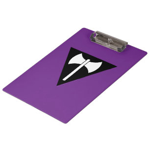 SlipperyJoe lesbische Pride-Flagge mächtiges schwu Klemmbrett