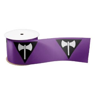 SlipperyJoe lesbische Pride-Flagge mächtiges schwu Satinband