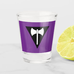 SlipperyJoe lesbische Pride-Flagge starke schwule Schnapsglas