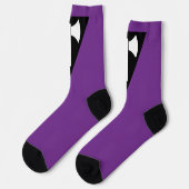 SlipperyJoe lesbische Pride-Flagge starke schwule Socken (Linkes Detail)