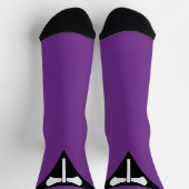 SlipperyJoe lesbische Pride-Flagge starke schwule Socken (Oben)