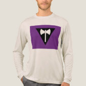 SlipperyJoe lesbische Pride-Flagge starke schwule Tri-Blend Shirt (Vorderseite)
