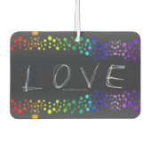 SlipperyJoe Liebe Blasen rot-orange-gelb-grün c Autolufterfrischer (Vorderseite)