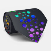 SlipperyJoe Liebe Blasen rot-orange-gelb-grün c Krawatte (Gerollt)