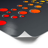 SlipperyJoe Liebe Blasen rot-orange-gelb-grün c Poster (Ecke)