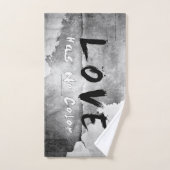 SlipperyJoe-Liebe hat keine Hautfarbe Badhandtuch Set (Handtuch)