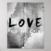 SlipperyJoe-Liebe hat keine Hautfarbe Poster (Vorne)