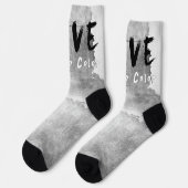 SlipperyJoe-Liebe hat keine Hautfarbe Socken (Linkes Detail)