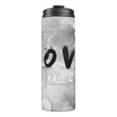 SlipperyJoe-Liebe hat keine Hautfarbe Thermosbecher (Vorderseite)