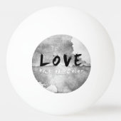 SlipperyJoe-Liebe hat keine Hautfarbe Tischtennisball (Rückseite)