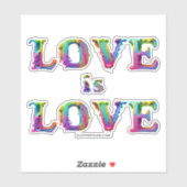 SlipperyJoe Liebe ist Liebe tropfend schmelzend dy Aufkleber (Blatt)